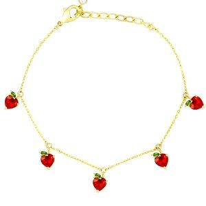 Copper Tropical Fruit Chain Anklet Bracelet